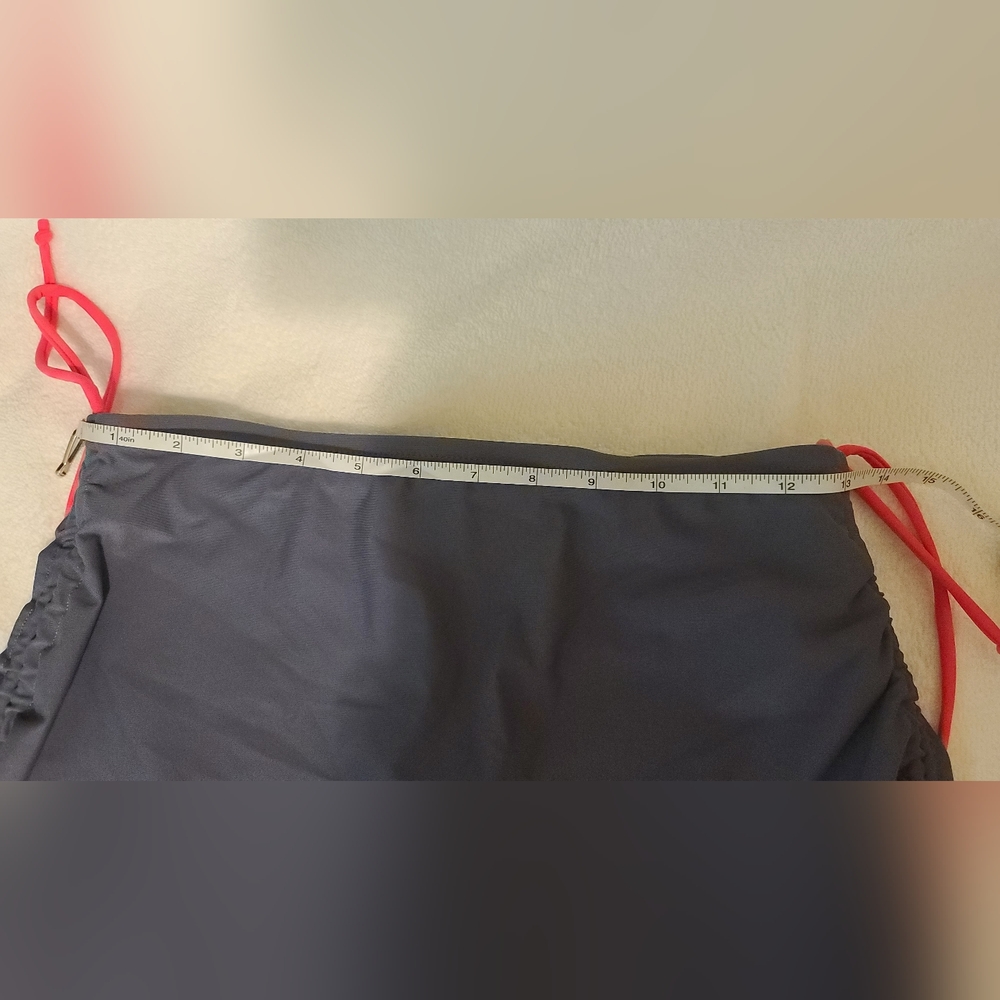 Color Block Tankini Set w/Swim Skirt Pink&Gray Size S - Picture 12 of 16